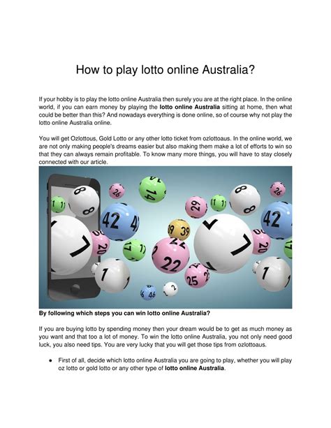 play lotto online australia.